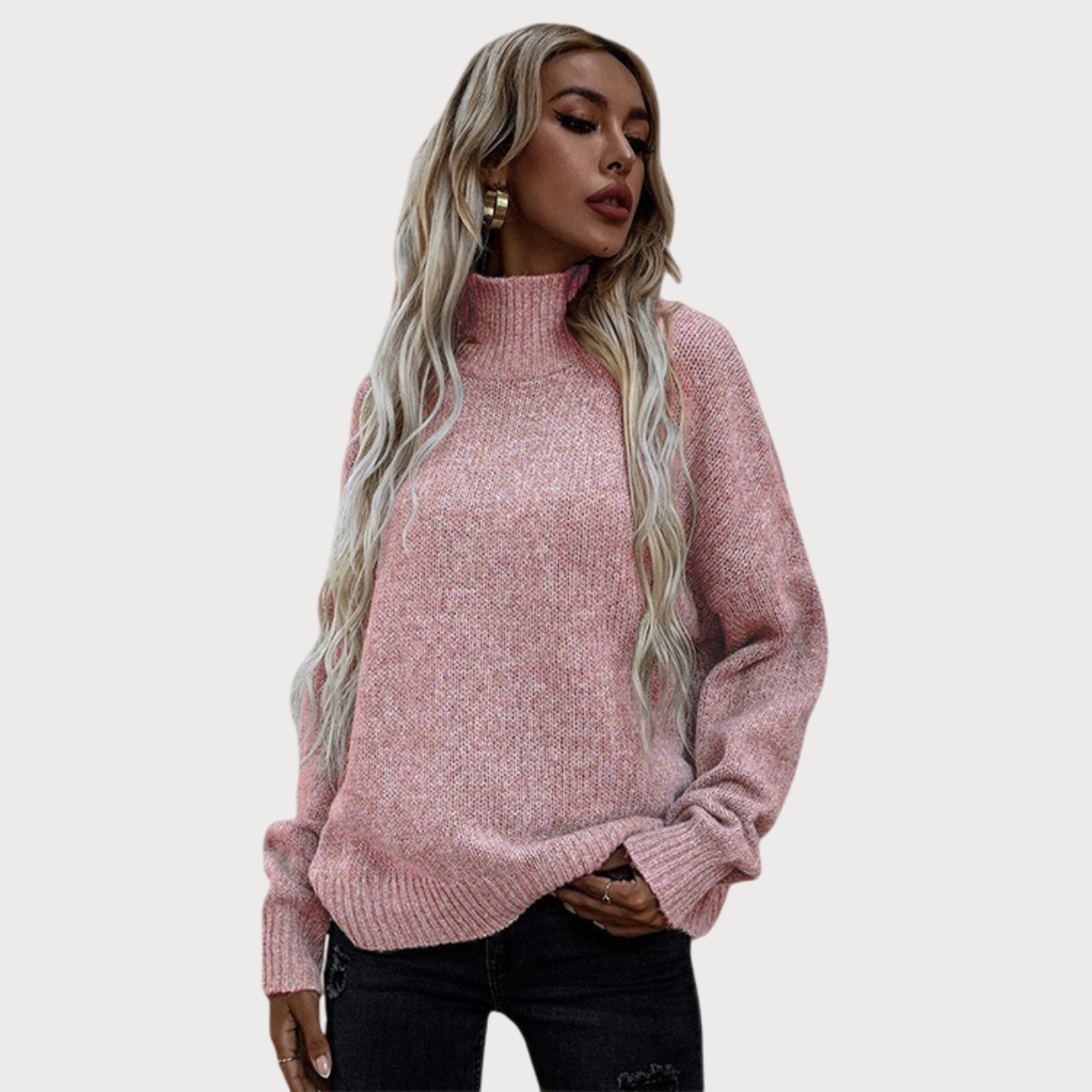 VENSK | Pull à Col Roulé En Cachemire Pour Femmes Melani