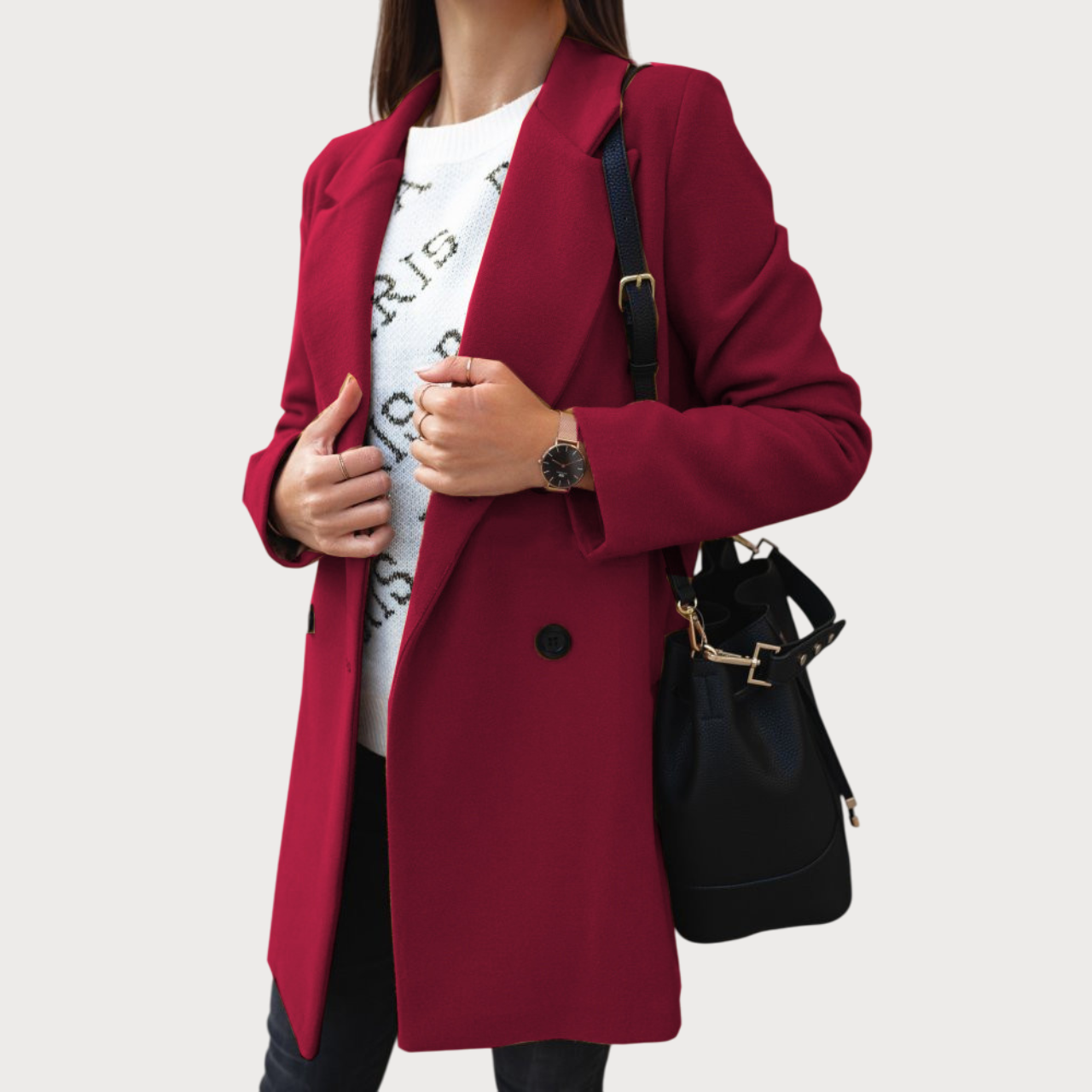 VENSK | Manteau en laine confortable pour femme