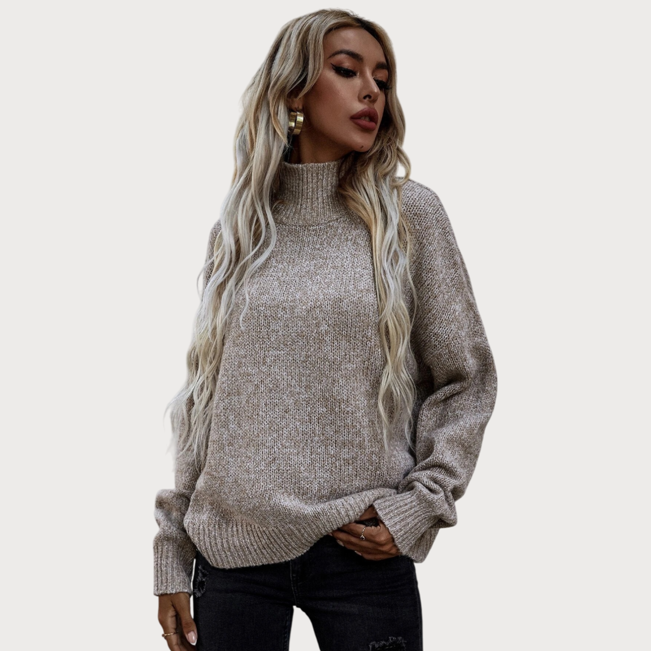 VENSK | Pull à Col Roulé En Cachemire Pour Femmes Melani