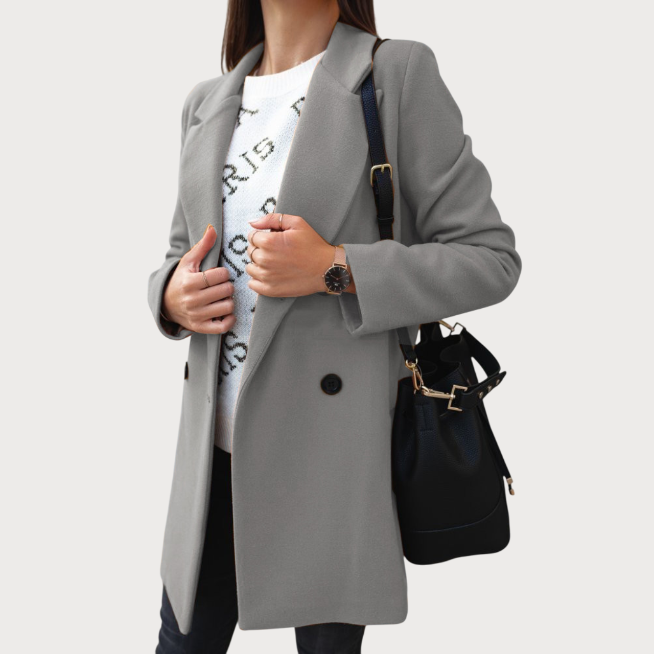 VENSK |  Manteau en laine confortable pour femme
